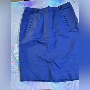 LOFT skirt, pencil with pockets buttoned waist, size 6